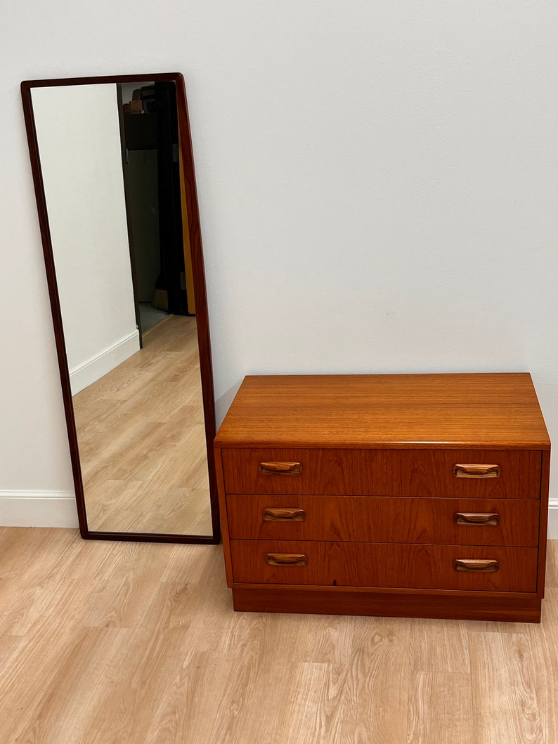 Mid Century Mirror and Dresser set by G Plan image 2