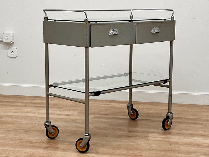 Mid Century industrial Medical Trolley 1950s image 1