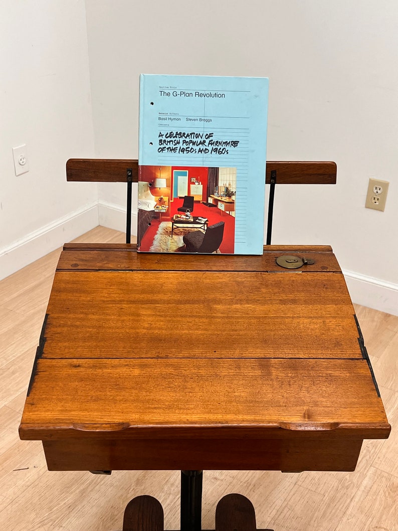 Mid Century School desk 1950s image 5