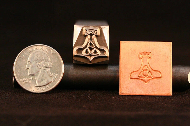 Jewelry Thor/'s Hammer Metal Hand Stamp for Blacksmith Leather Artists