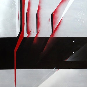 Original Abstract Acrylic Painting &quot;Forces&quot; Size: 56 x 71cm