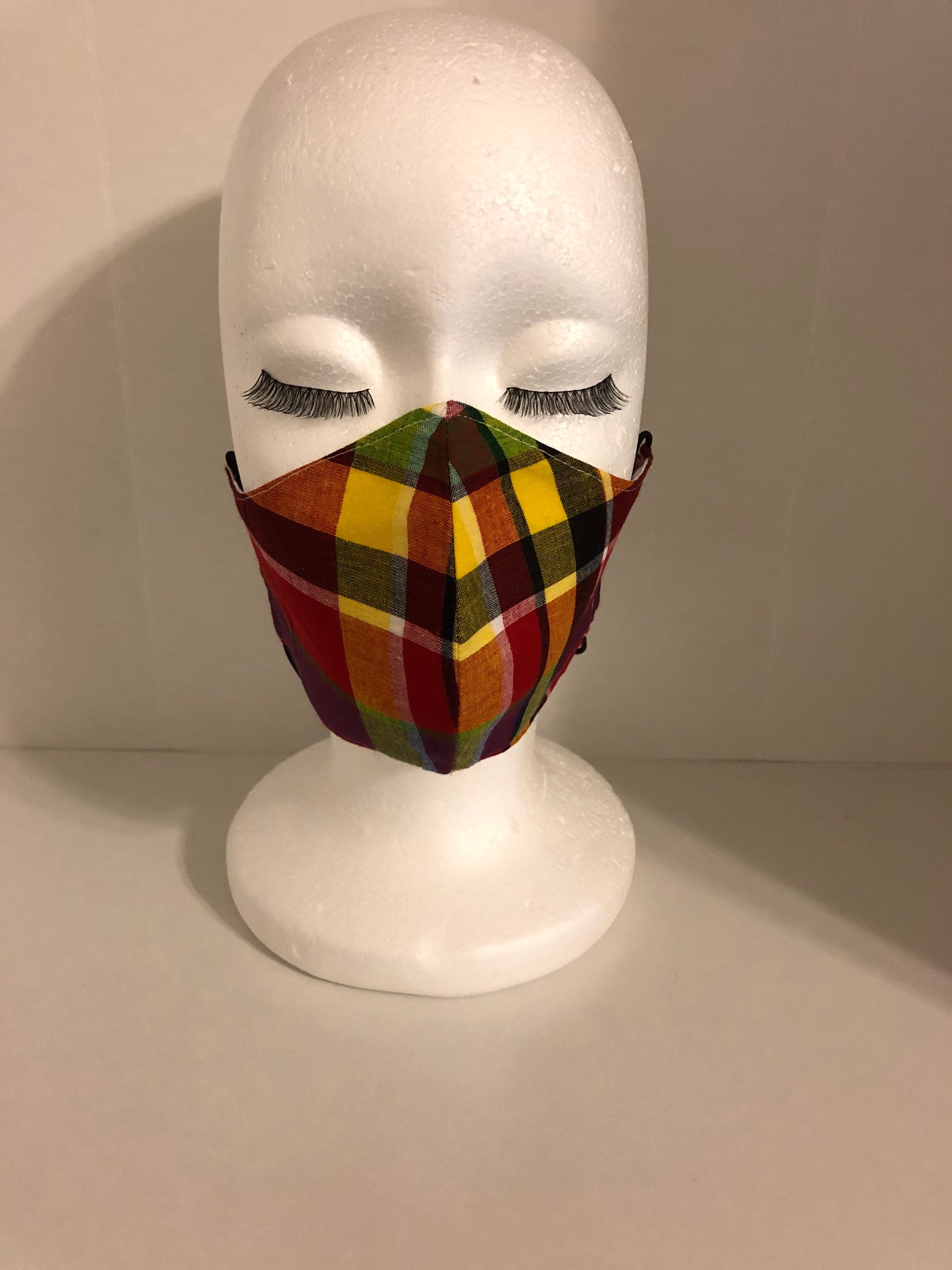 Multi Caribbean Face Mask Etsy