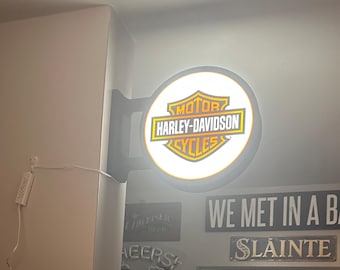 Harley light up bar/garage sign
