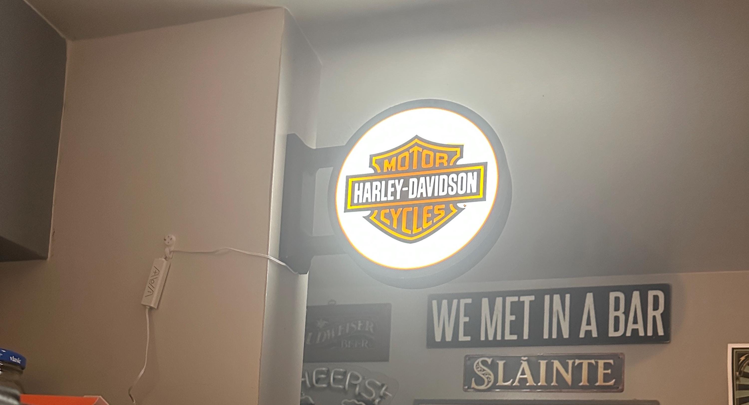 Harley davidson neon - Etsy 日本