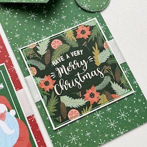 Christmas money envelope for gift, Christmas money gift, Santa Claus money envelope, Christmas gift certificate insert for gift