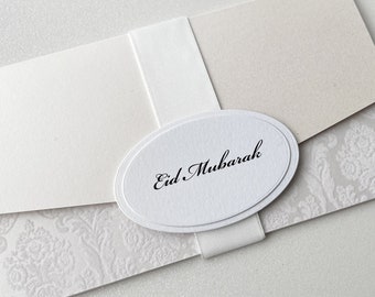 Edler klassischer Ornament Geldumschlag, Weißer Geldumschlag, Geldgeschenk Einlage, GeschenkgutscheinEinlage