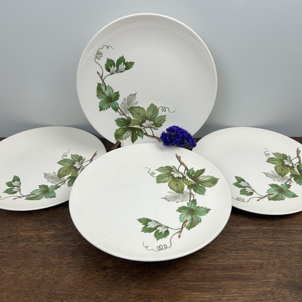Vintage Knowles China "Grapevine" 10" Dinnerware Plates Set of 4 #X-2246-0