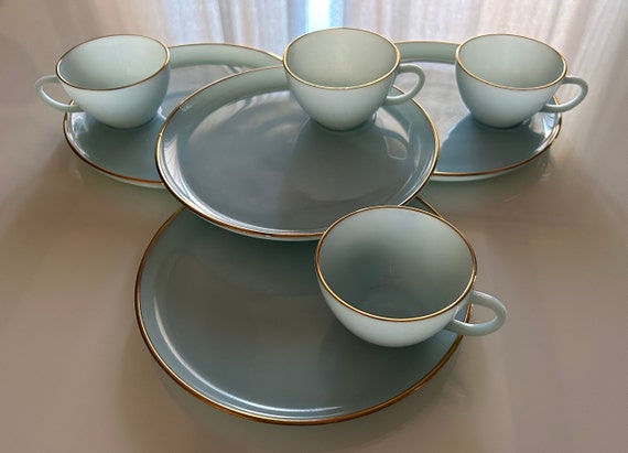 ANCHOR HOCKING Fire king 22k ソーサーボウルセット ANCHOR HOCKING Fire king 22k ソーサーボウルセット