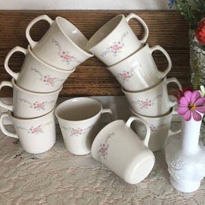 Tazas vintage Corning Ware: Juego de 10 tazas de desayuno inglés, fabricadas en EE. UU.