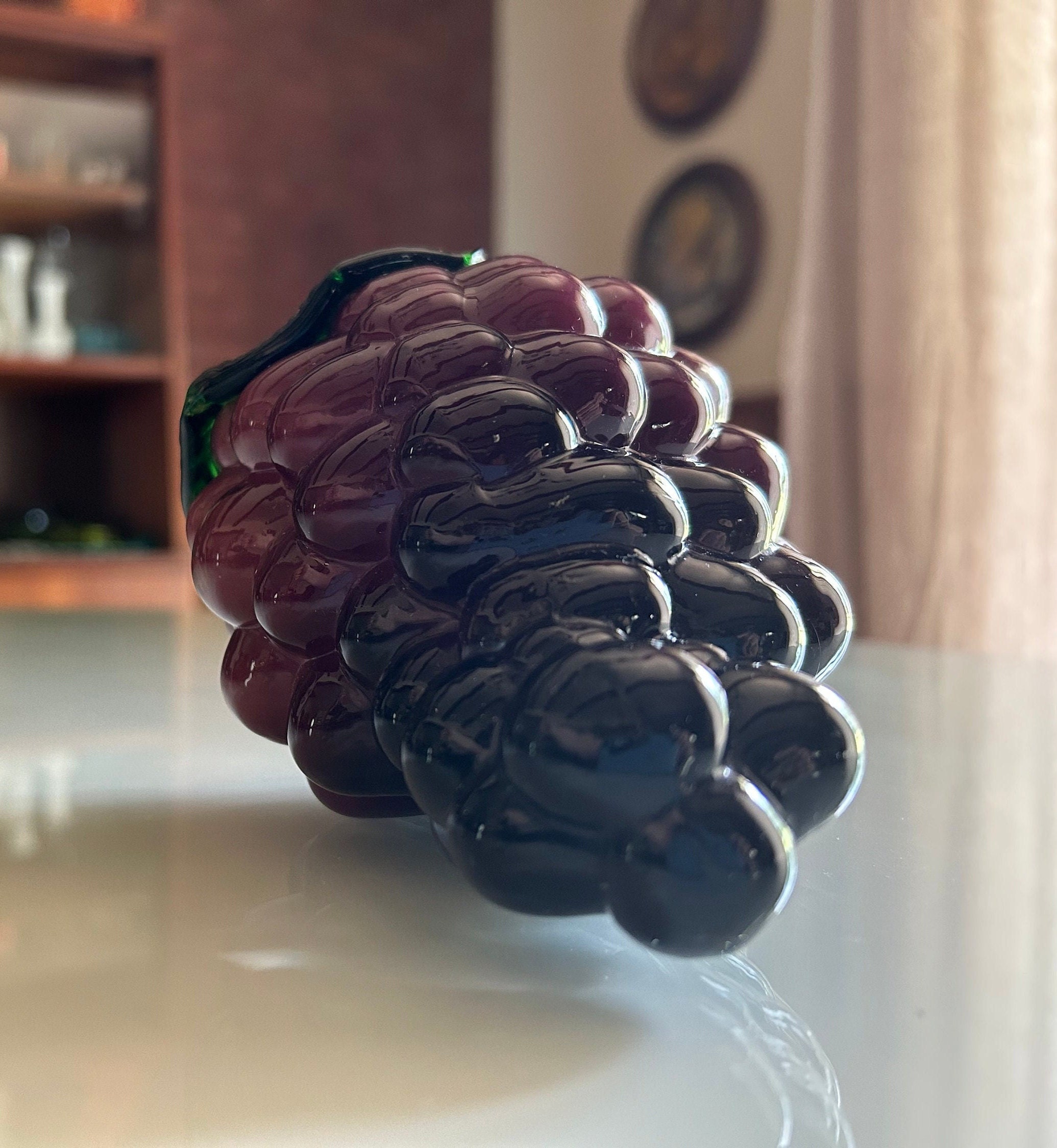 Vintage Glass Grapes Cluster Mid Century Collectible Glass - Etsy