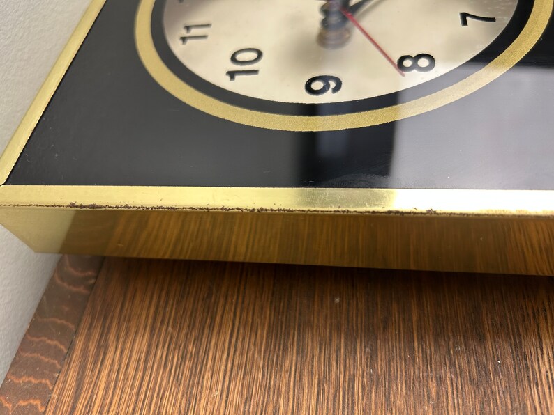 Rare Vintage 1980s Owl Clock Signed E. Rambow, Brytone Mechanical