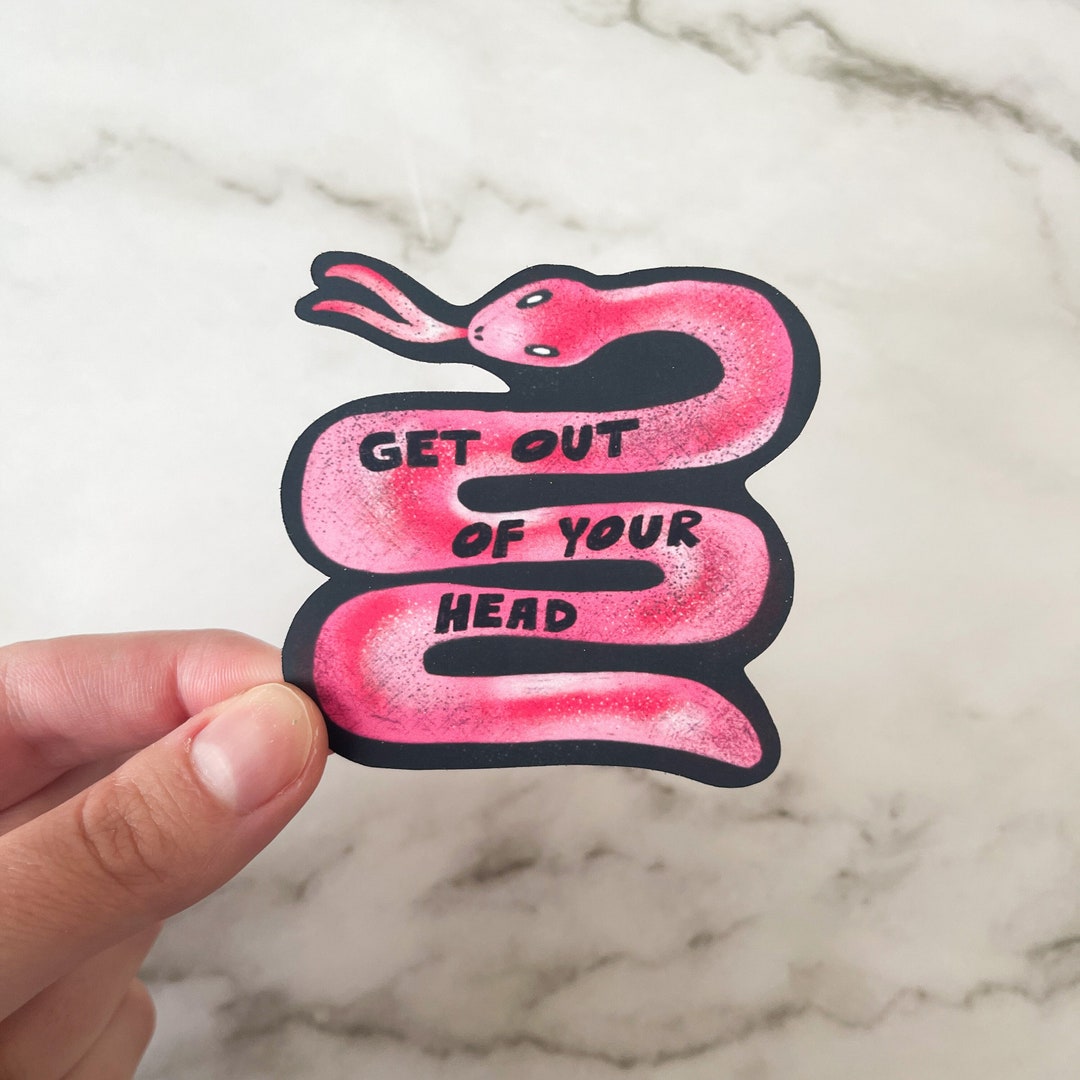 Snake Sticker, Positive Sticker, Motivational Stickers, Happy Sticker