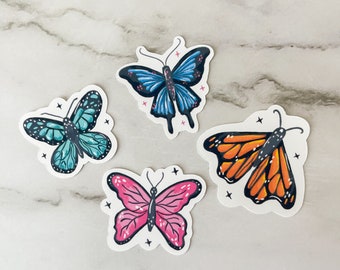 Butterfly stickers, butterfly sticker for cup, butterfly sticker for laptop, butterfly sticker set, butterfly, butterfly stickers laptop