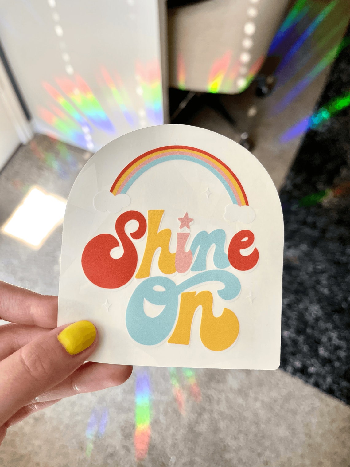 Shine On Suncatcher suncatcher sticker suncatcher decal Etsy