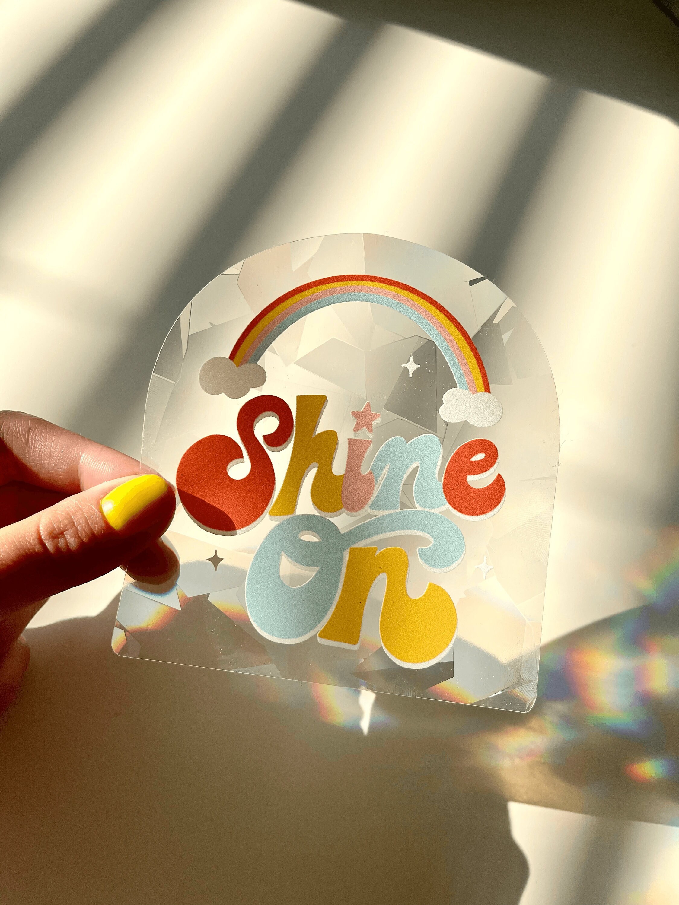 Shine On Suncatcher suncatcher sticker suncatcher decal Etsy