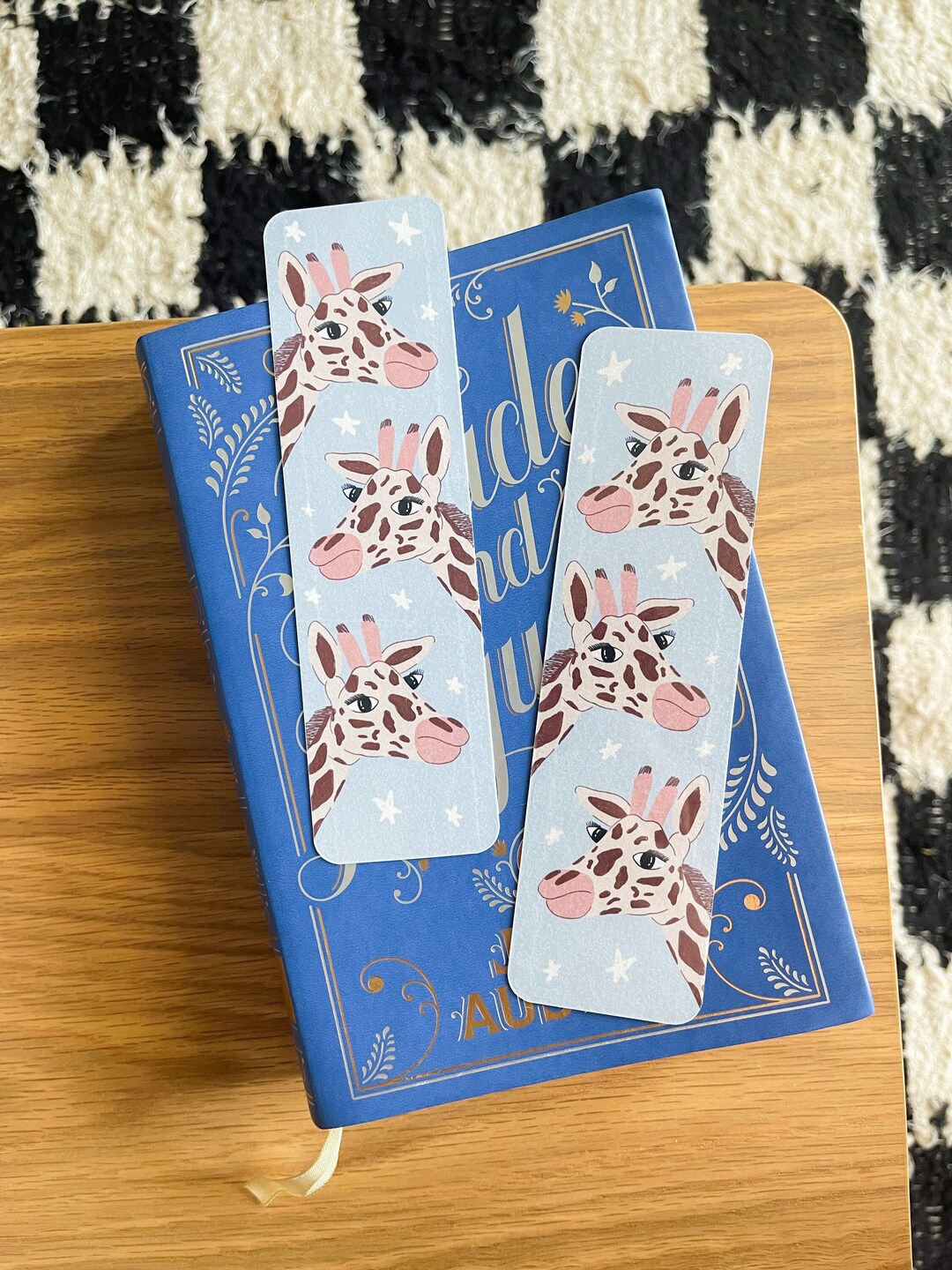 Keefe Bookmark Laminated Giraffe Bookmark, Cute Kids Bookmark - Etsy