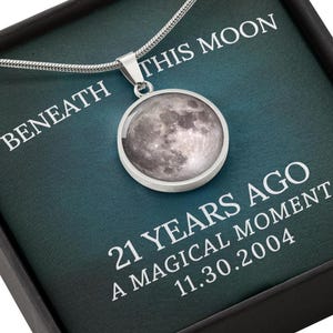 21st Birthday Gift for Her Personalized | 21st Birthday Gift for Best Friend, Daughter, Granddaughter | 21st Birthday Gifts Sister | Moon