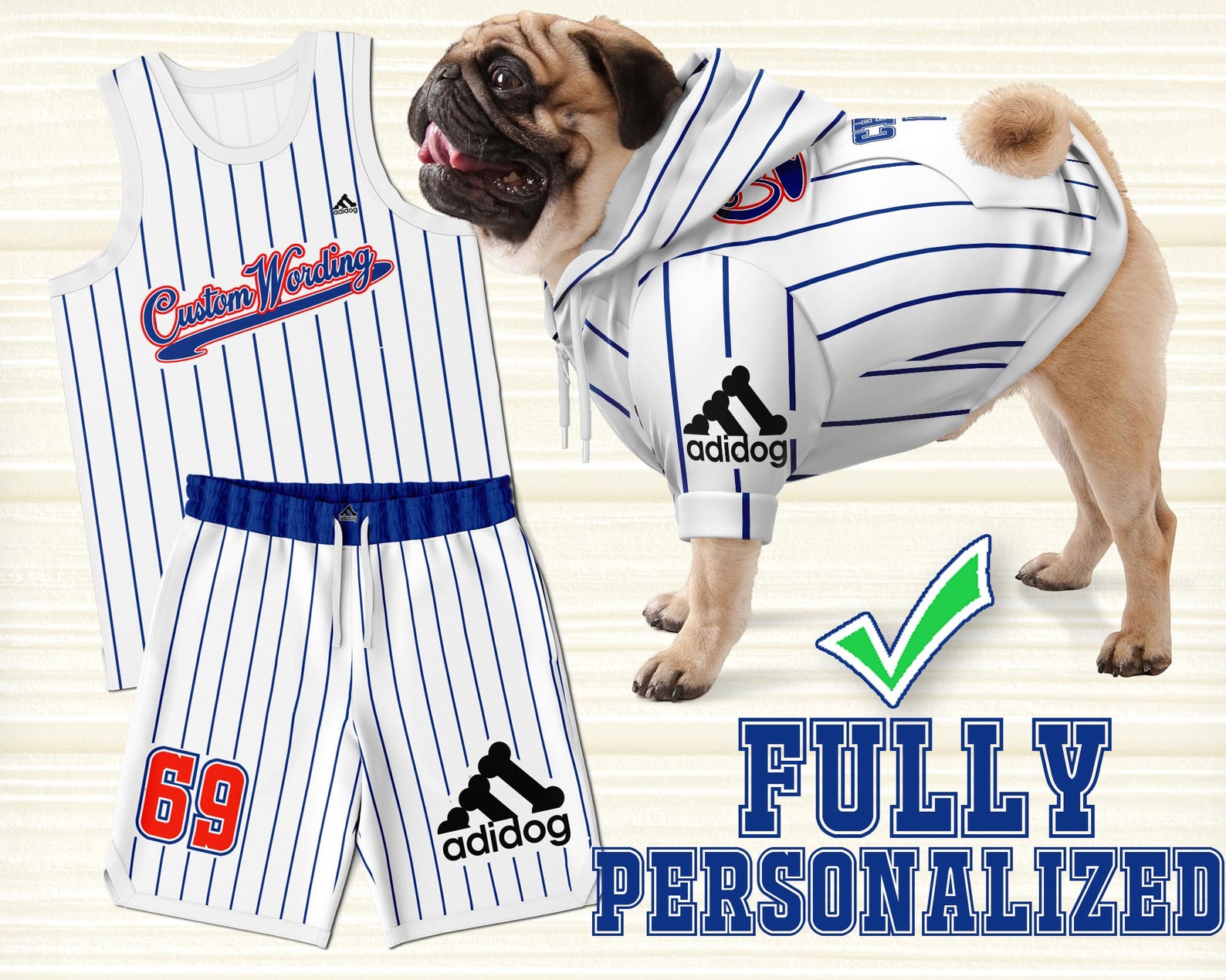 Matching Pet Owner Custom Basketball Jersey Adidog Hoodie Etsy