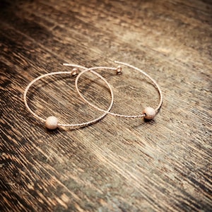 TOP SELLER: 14k Rose Gold Fill Endless Diamond Cut Hoop Earrings
