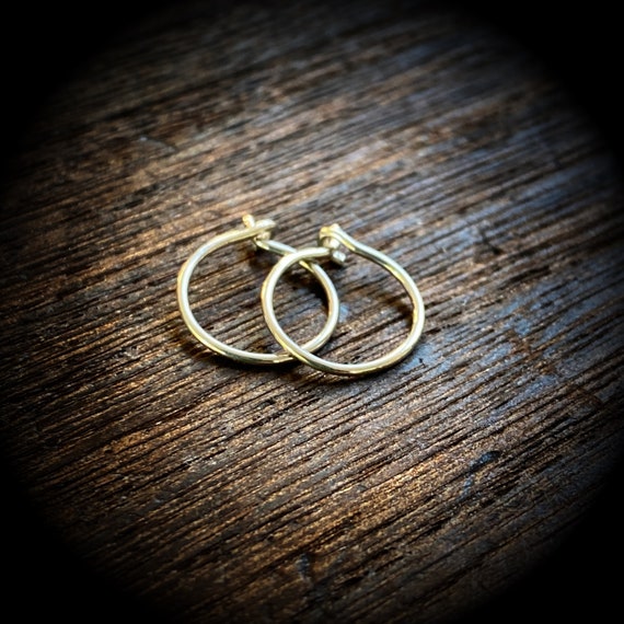 Tiny Sterling Silver Endless Hoop Earrings
