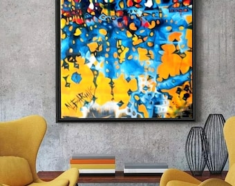 Abstraction. Painting to order. Interior decoration. Present. Acrylic, canvas.