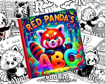 Ontdek het alfabet met het ABC van Red Panda: 26 leuke en kleurrijke pagina's om te downloaden en te ontdekken!