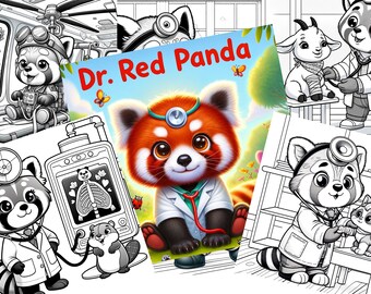 Dr. Rode Panda! Ontvang nu uw kleurplaten van 20 pagina's direct downloaden!