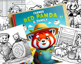 Ga mee op avontuur met boer Red Panda en familie: download vandaag nog je exclusieve kleurplaten van 16 pagina's!