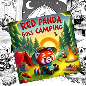 Ge dig ut på en vild målarresa. Skaffa Röd Panda Campar! En nedladdningsbar målarbok på 10 sidor full av skoj!