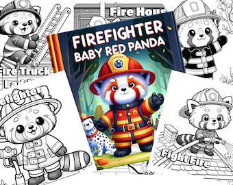 Brandweerbaby Rode Panda! Ontvang nu uw reis van 10 pagina's om direct kleurplaten te downloaden!