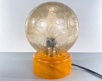 Ball lamp wood vintage