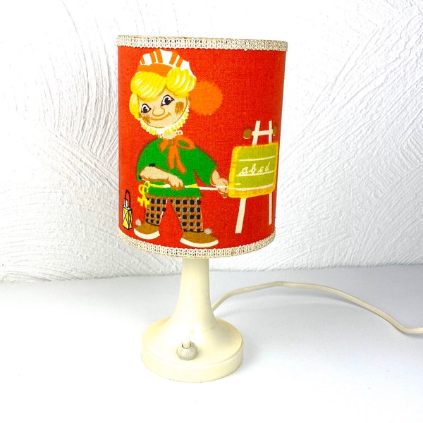 Vintage Sandmännchen Lampe, Kinderzimmer Lampe, Nachtlicht 70er Jahre