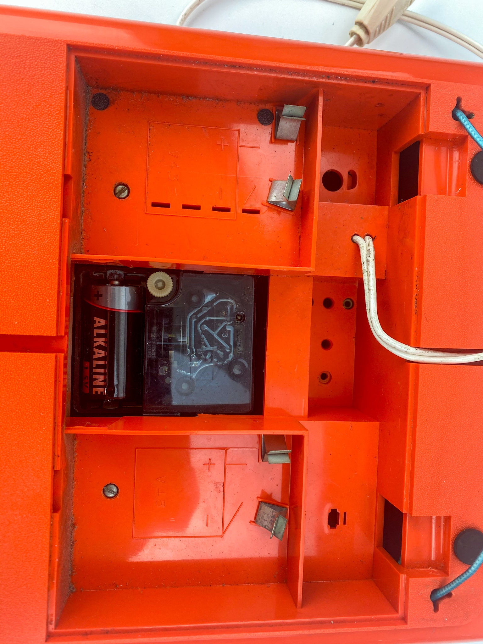 Space Age Orange Wall Clock Radio Vintage Kitchen Clock Radio Etsy