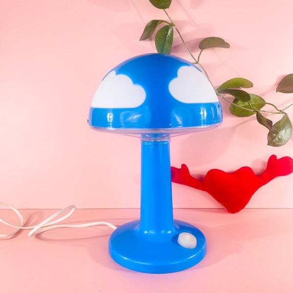 Lampe nuage IKEA SKOJIG bleu avec nuages