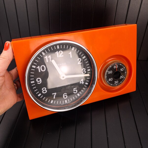 Retro Kitchen Clock Etsy