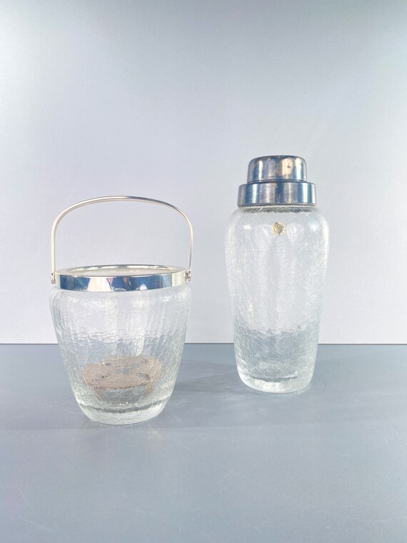 Cocktail shaker and hot sale ice bucket set