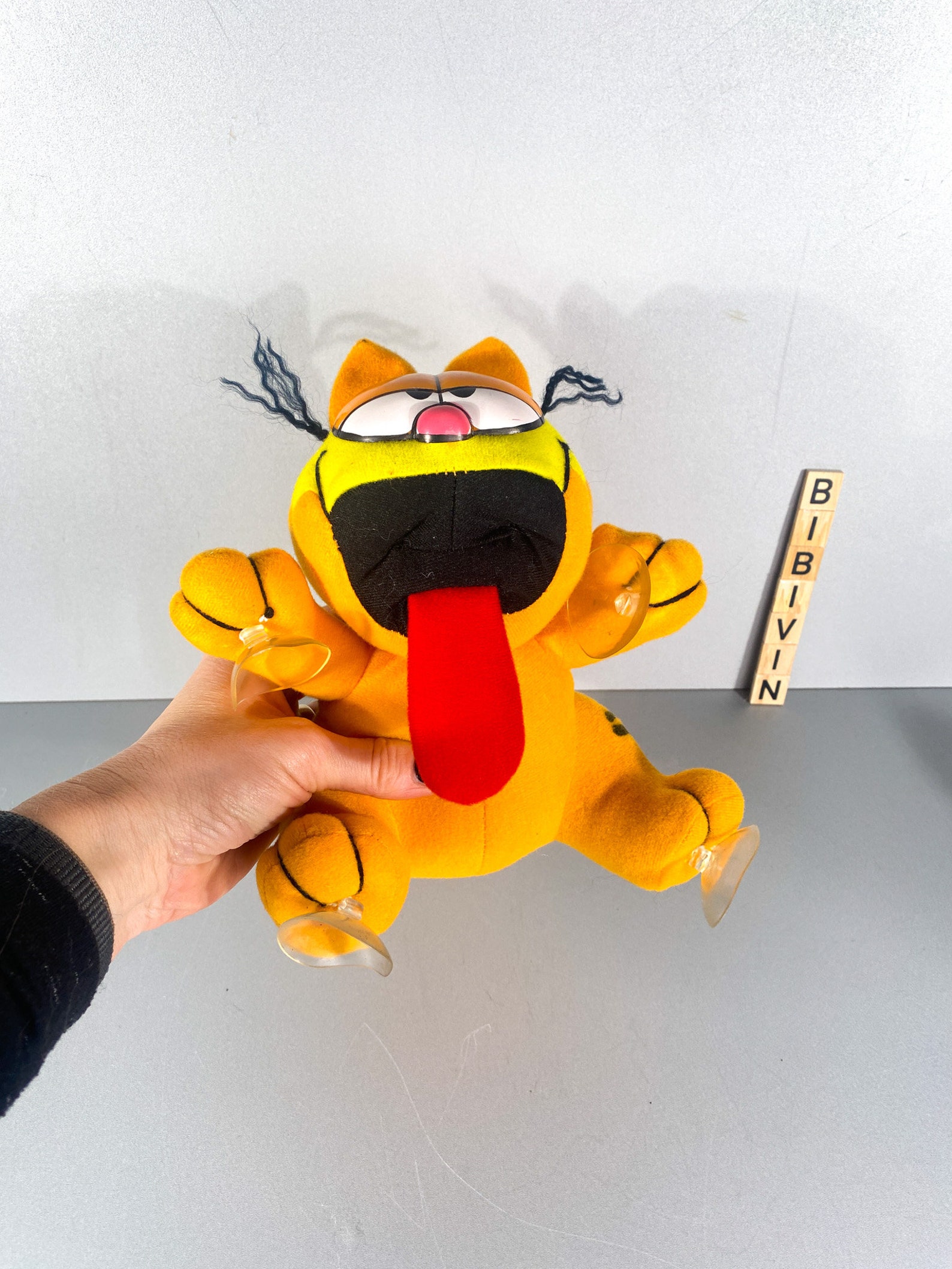 Garfield Plush Toy With Suction Cups, Stuck on You, 80s - Etsy