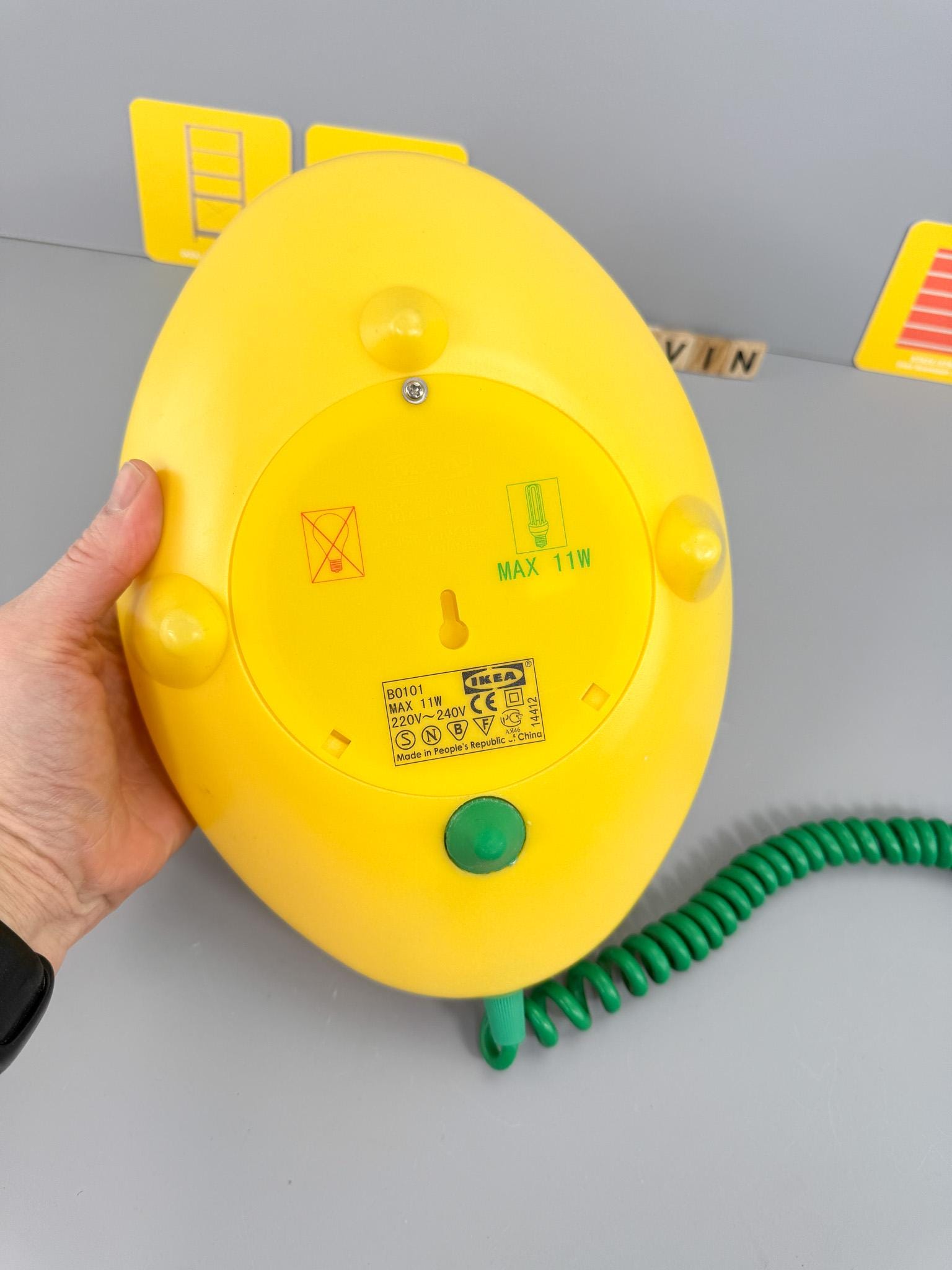 Vintage IKEA UFO Lamp LÖV in Yellow – Model B0101, 1990s - Etsy