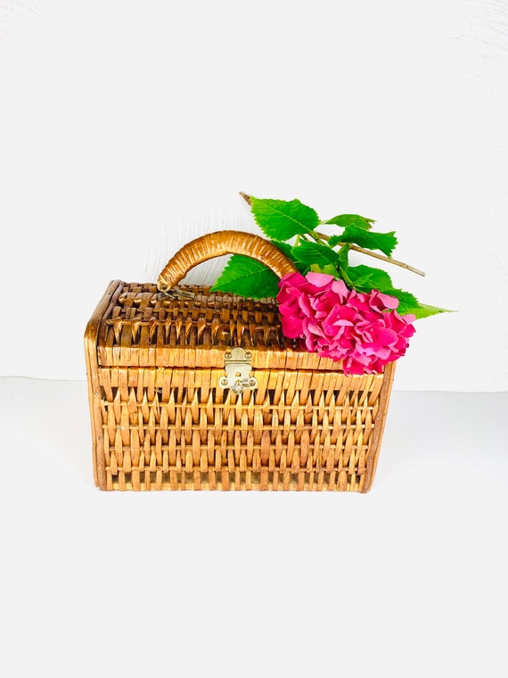 Vintage Wicker picnic hamper | Wicker Bag
