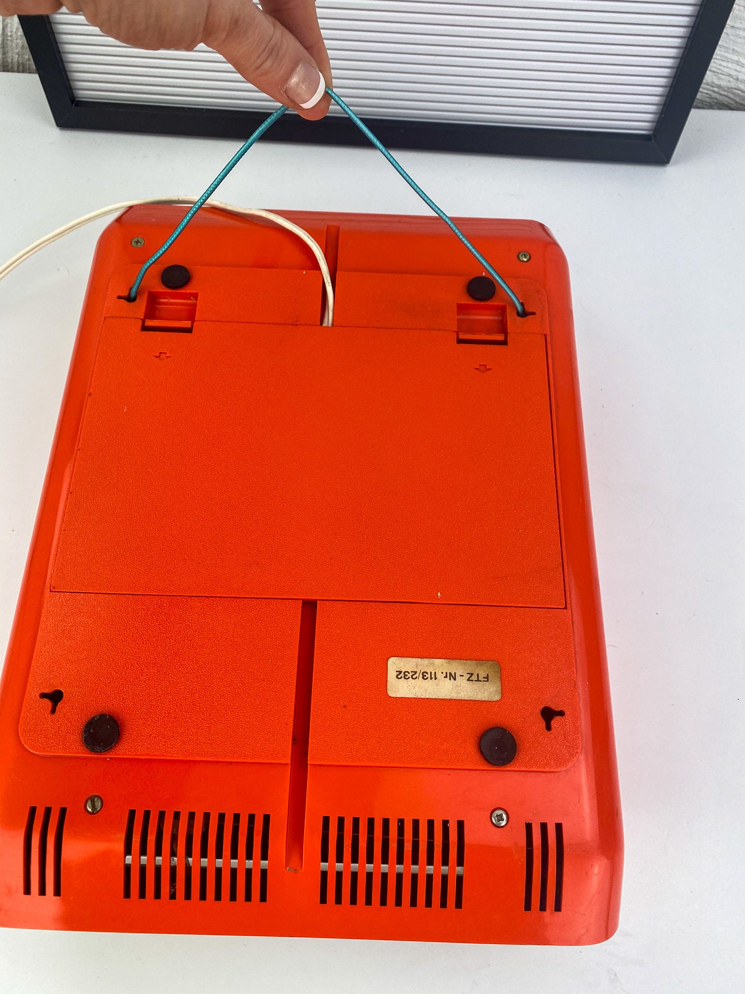 Space Age Orange Wall Clock Radio Vintage Kitchen Clock Radio Etsy