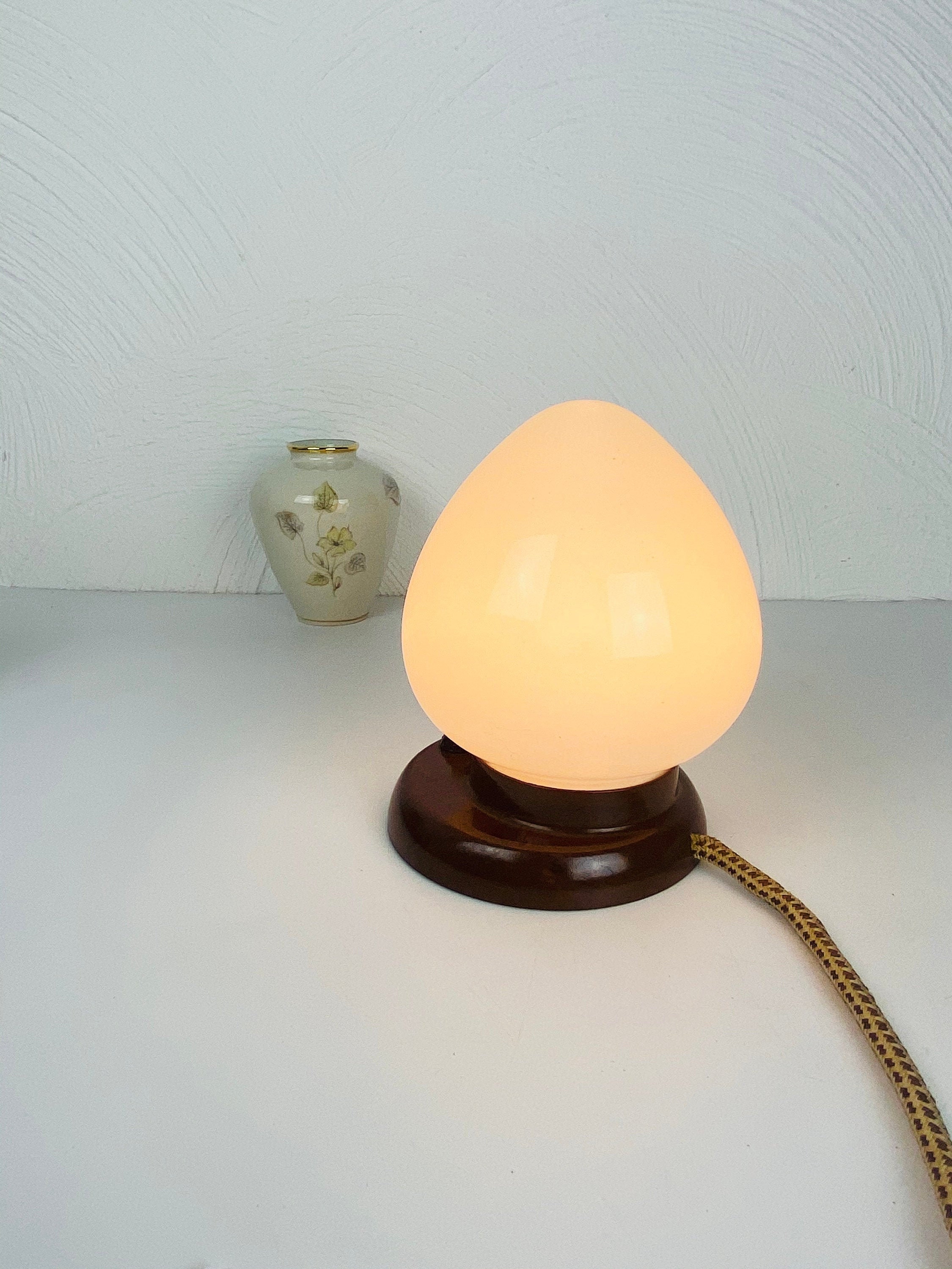 Mid century mushroom lamp egg lamp bedside lamp table lamp Etsy