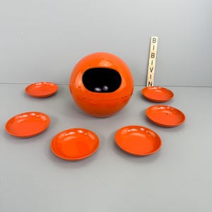 Set da snack vintage Space Age di Laurids Lønborg – anni '60/'70, Danimarca