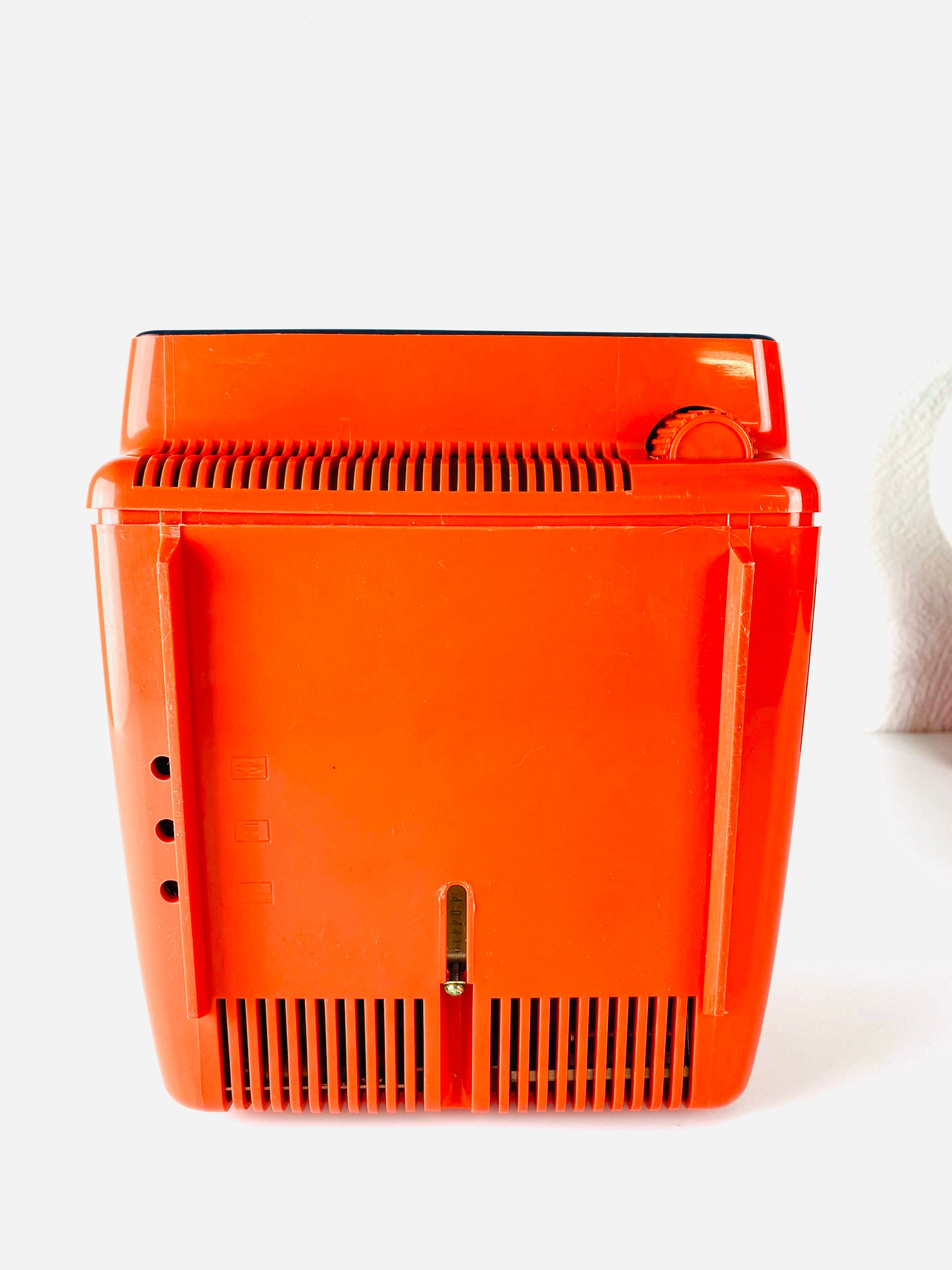 Vintage mini TV Red Mini Star 416C Portable TV B/W 80s Etsy