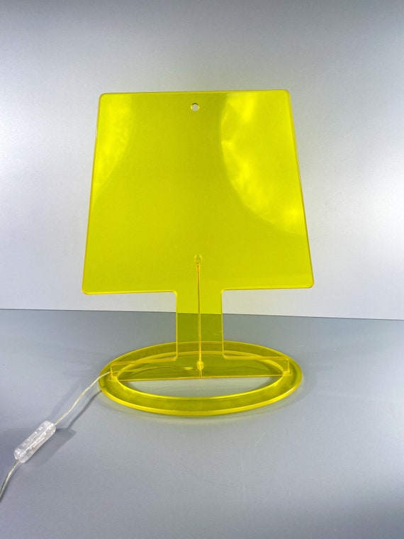 tijdschrift Aanpassen omvatten IKEA Vintage Lamp KVARTER Yellow Acrylic Lamp Thin - Etsy Denmark