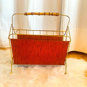 String newspaper rack, magazine stand, newspaper collector 50s / 60s