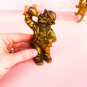 small brass figure, small tramp original vintage