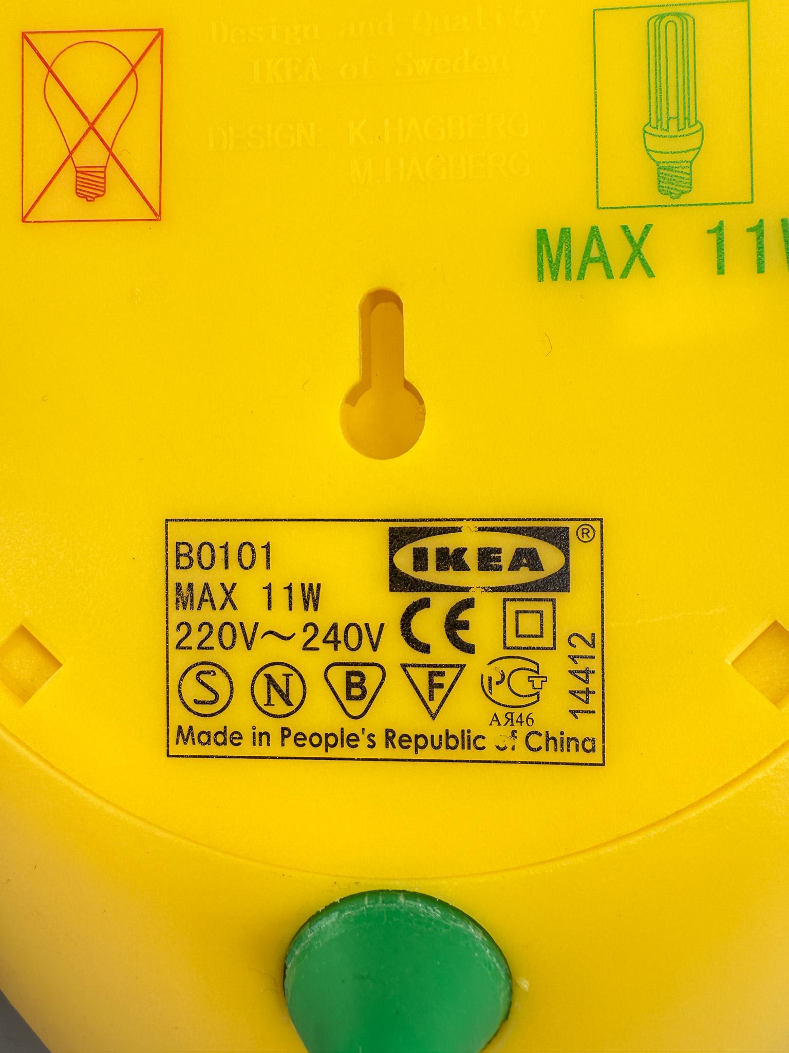 Vintage IKEA UFO Lamp LÖV in Yellow – Model B0101, 1990s - Etsy
