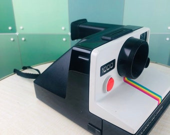 Back Polaroid 1000 Polaroid 1000 Vintage Camera Leather Bag, 80s