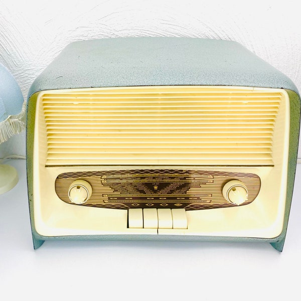 Vintage funktionsfähiges Radio ORION AR 321 Budapest, Röhrenradio, Transistorradio, blau