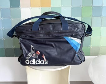 Vintage Adidas sports bag – 1980s – basketball motif